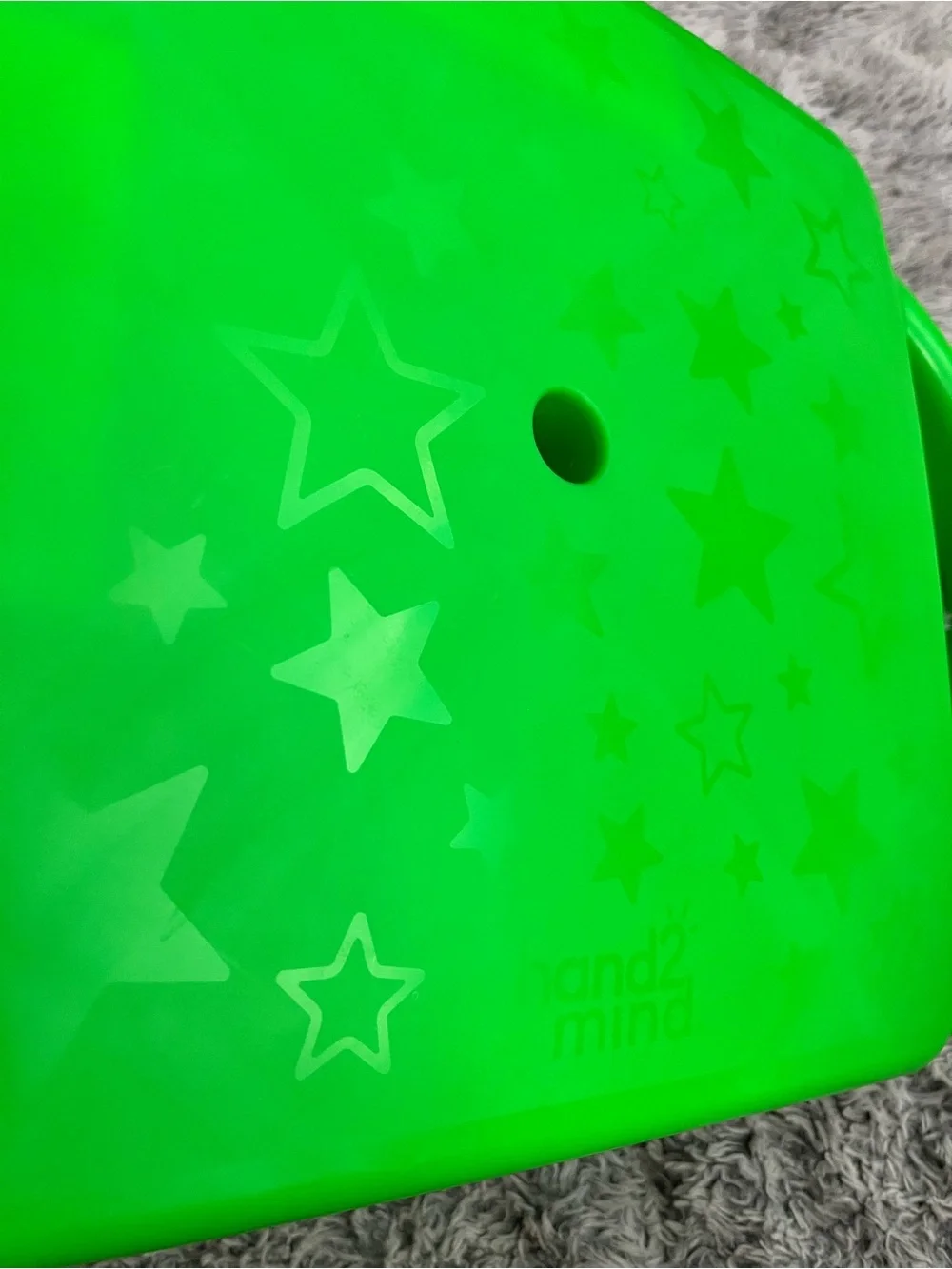 Hand2mind Rolling Indoor Seat with Handles for Kids with Wheels Green Fun Toy